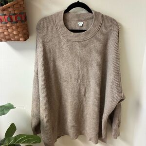 Aerie Tan Knit Sweater